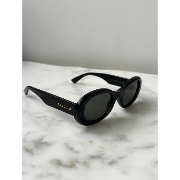 NEW Gucci GG1587S 001 Oval Black Sunglasses main image 9
